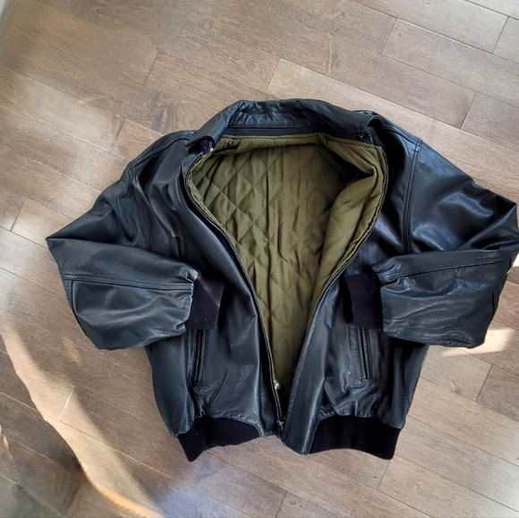 Men's Leather Bomber jacket Planet Hollywood Paris, France - Picture 4 of 9